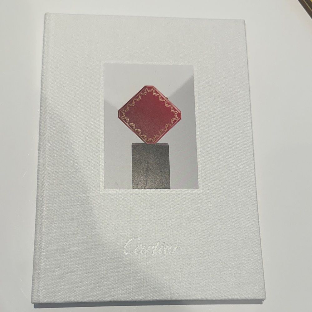 Cartier White Book with Red and Black look book